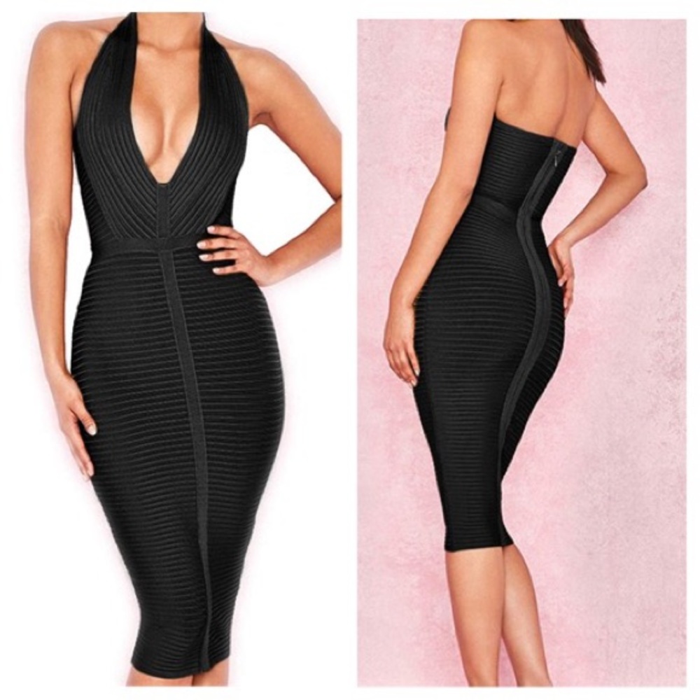 Melody (Black) Bandage Dress